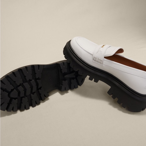 MAJE White Leather Loafers - Brand new in box - CURRENTLY ON SITE FOR $400+ - Picture 4 of 11